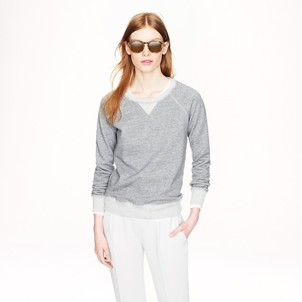 J. CREW l Weekend Sweatshirt Small Like New D5 - Picture 2 of 2